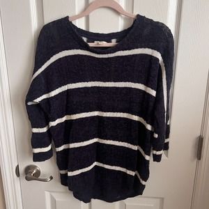 Sonoma Striped Knit Sweater - Relaxed‎ Fit, Pullover Top, Women's Size M